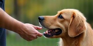 Renforcement positif pendant une séance d’éducation canine